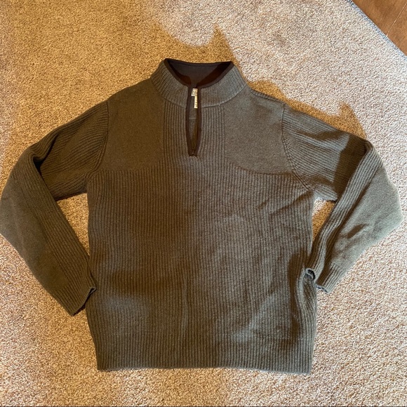 L L Bean Mens Waterfowl Sweater 